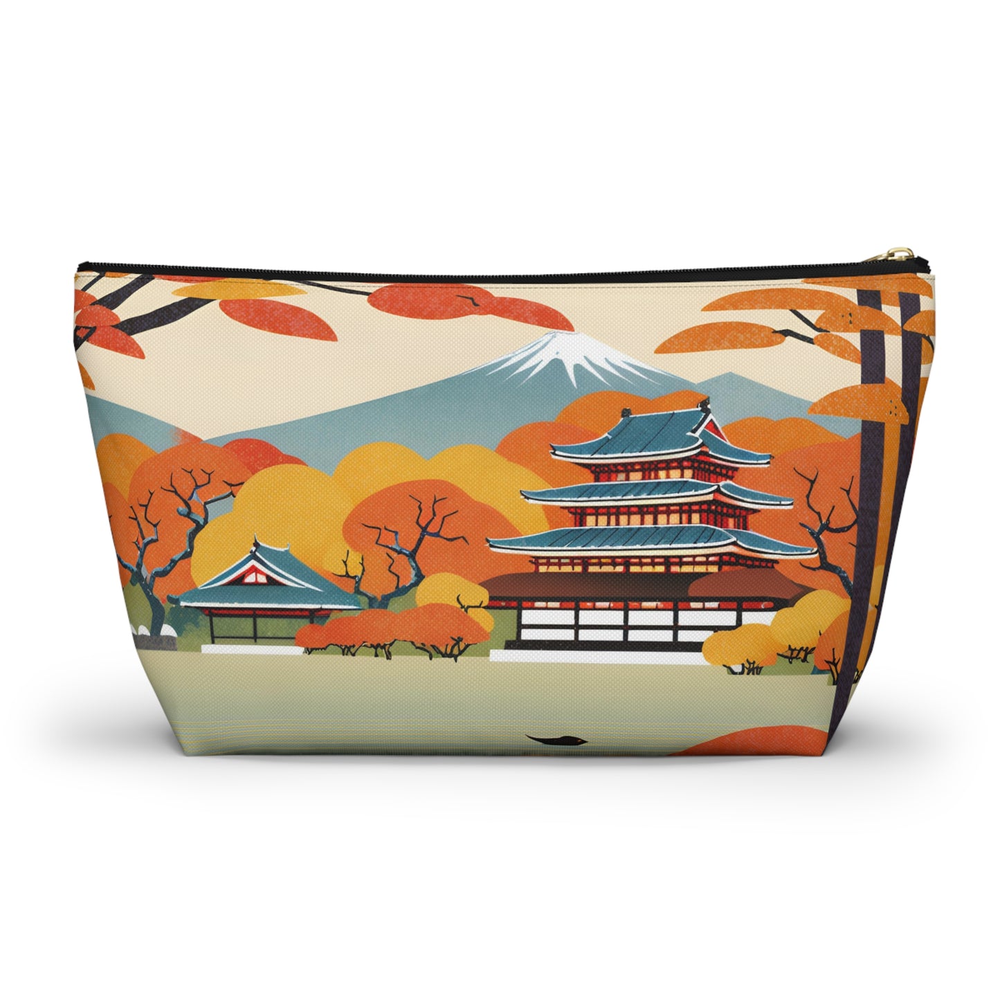 Temple in Autumn Splendor | Portable Tech Pouch