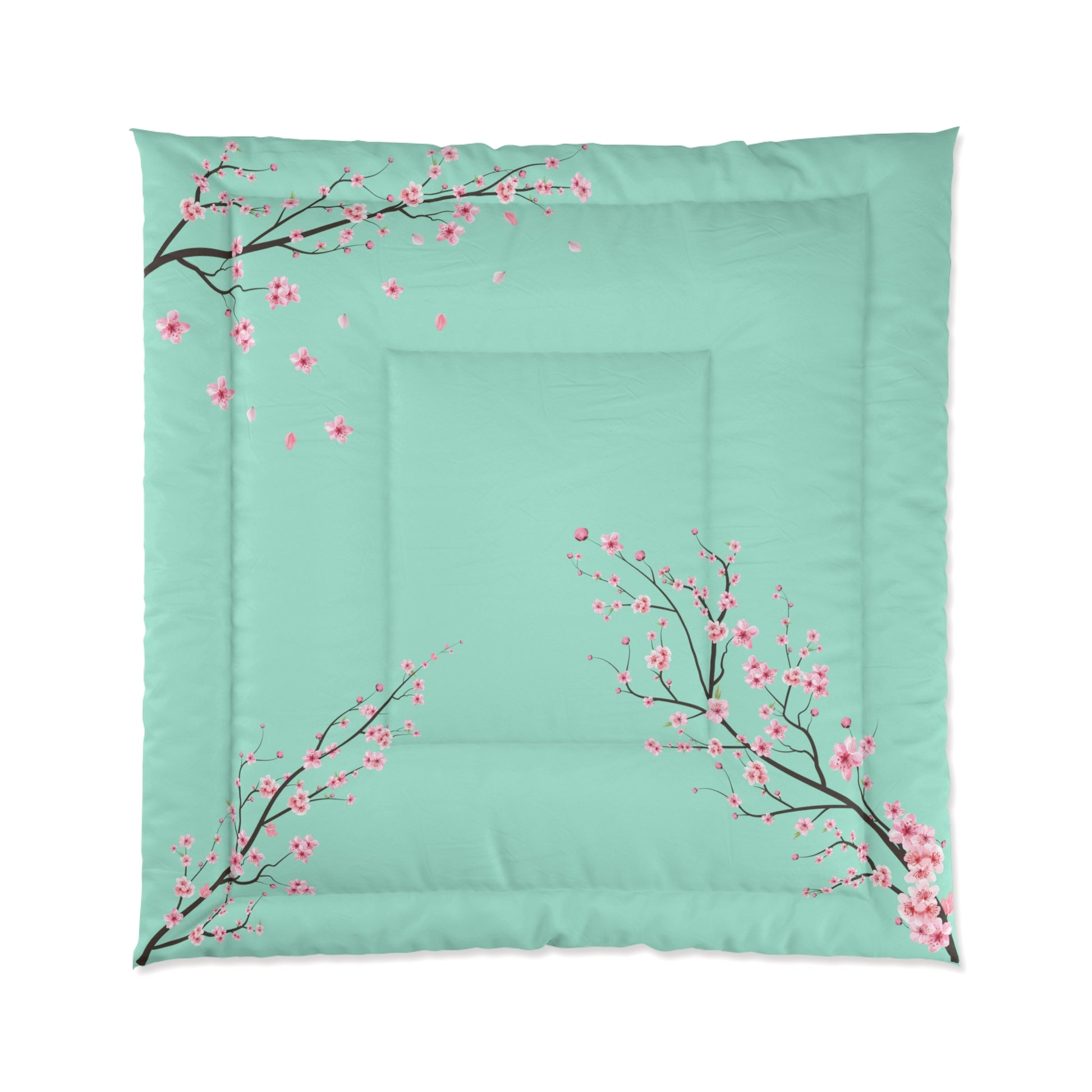 Light Green Large Sakura Comforter