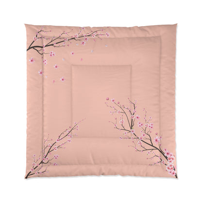 Peach Large Sakura Comforter