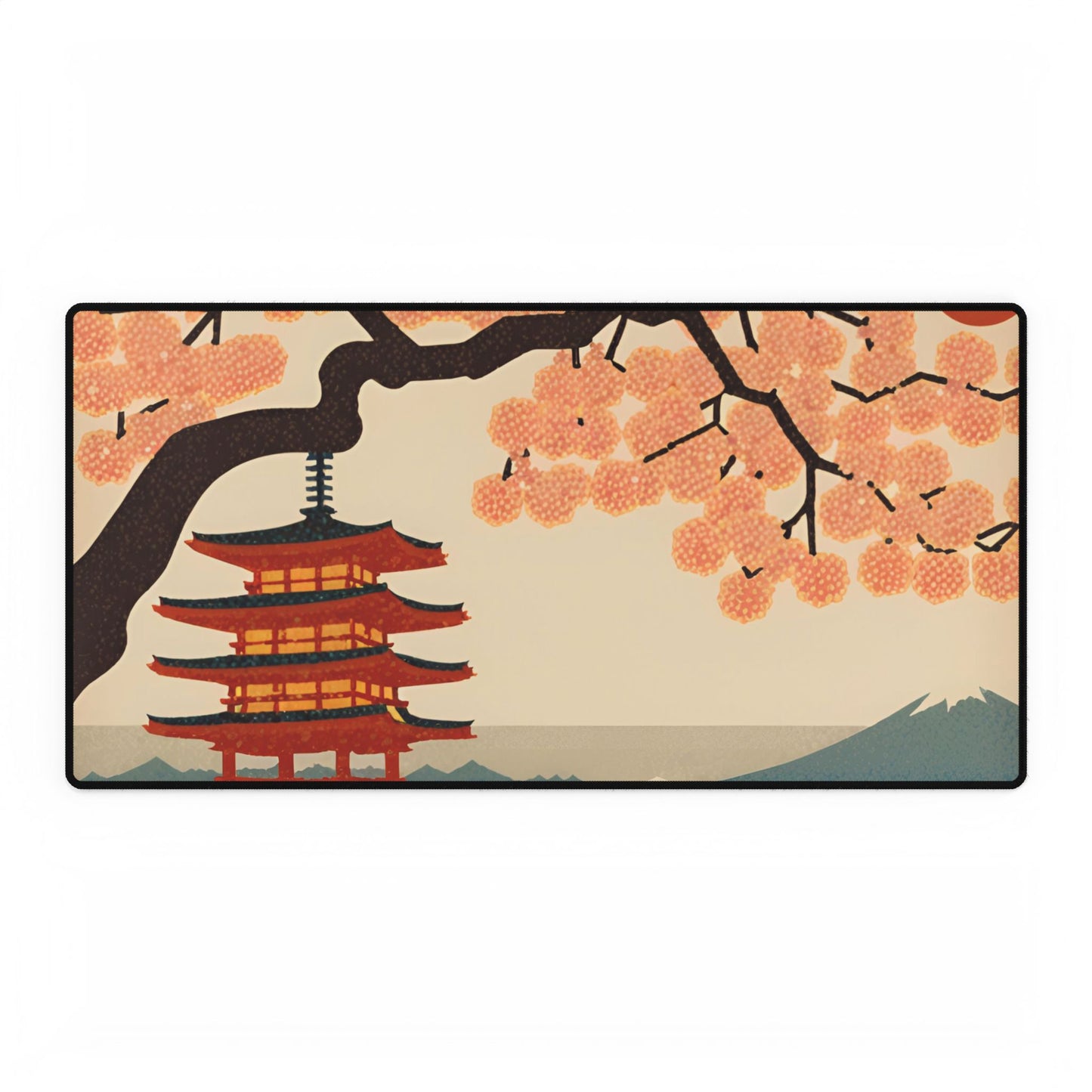 Pagoda Vista Desk Mat | Large Mousepad