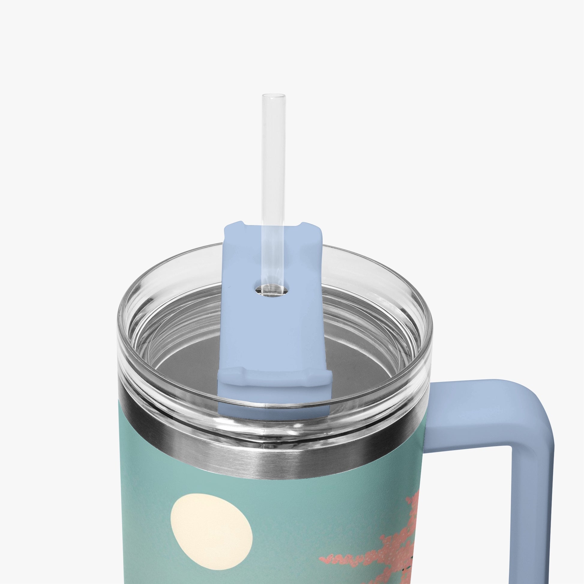 Moonlit Fuji Tumbler Cup light blue 