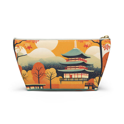 Autumn at the Pagoda | Portable Tech Pouch 