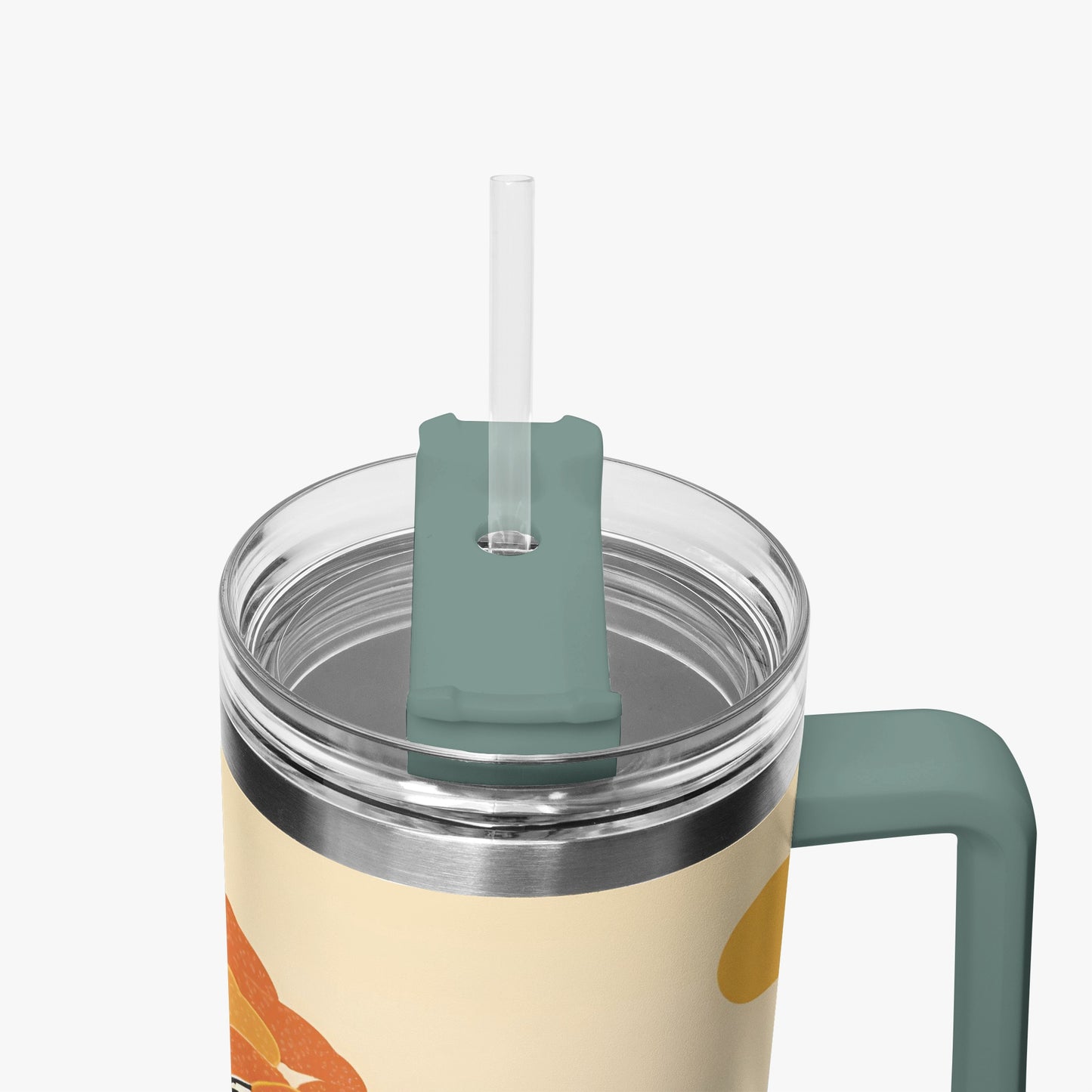 Autumn Majesty Tumbler Cup grey/green Handle