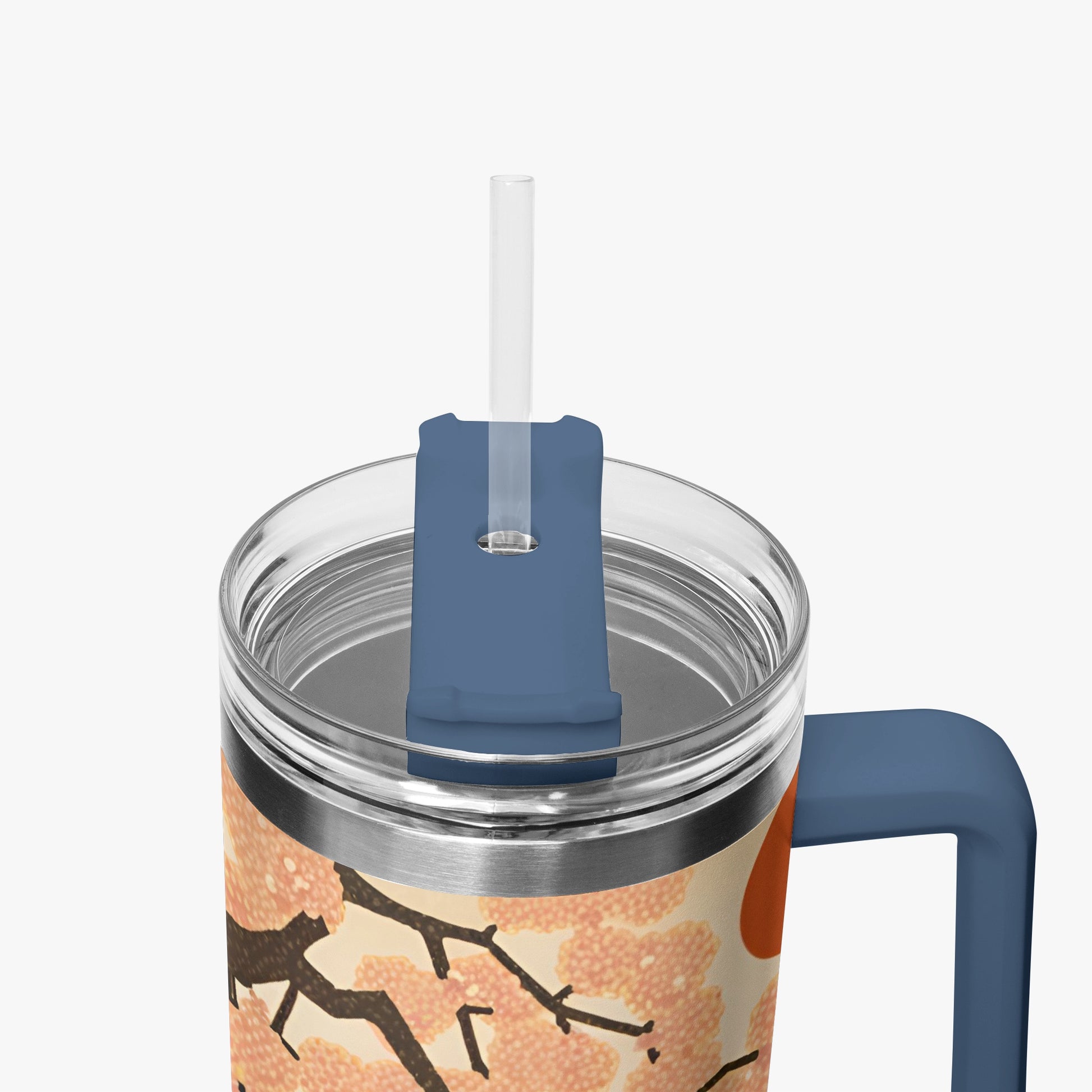 Pagoda Vista Tumbler Cup Blue Handle