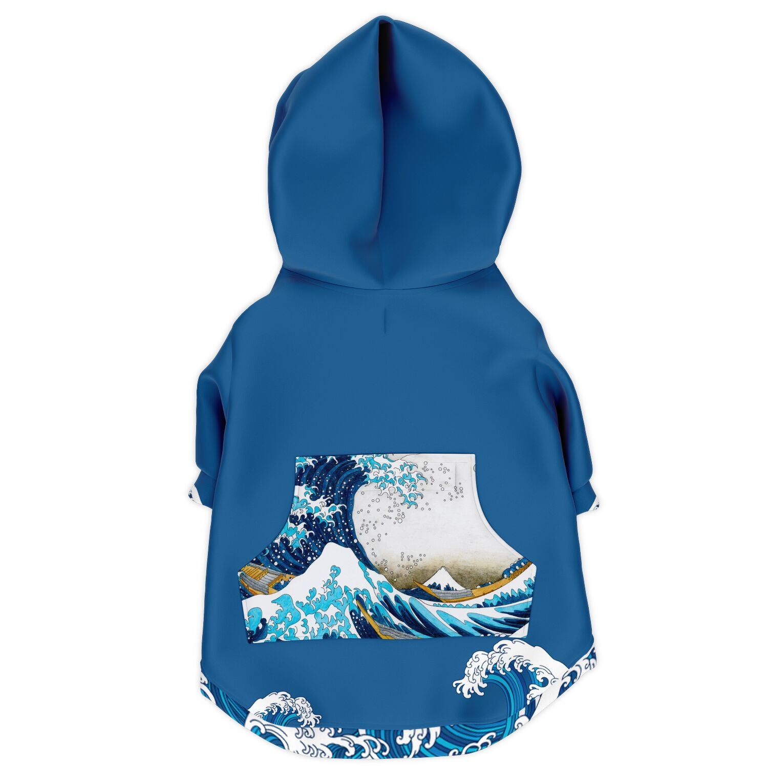 The Great Wave Athletic Dog Zip-Up Hoodie