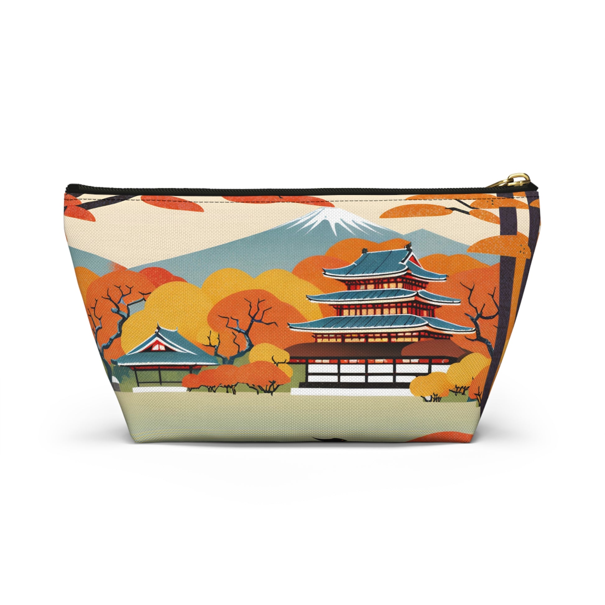 Temple in Autumn Splendor | Portable Tech Pouch