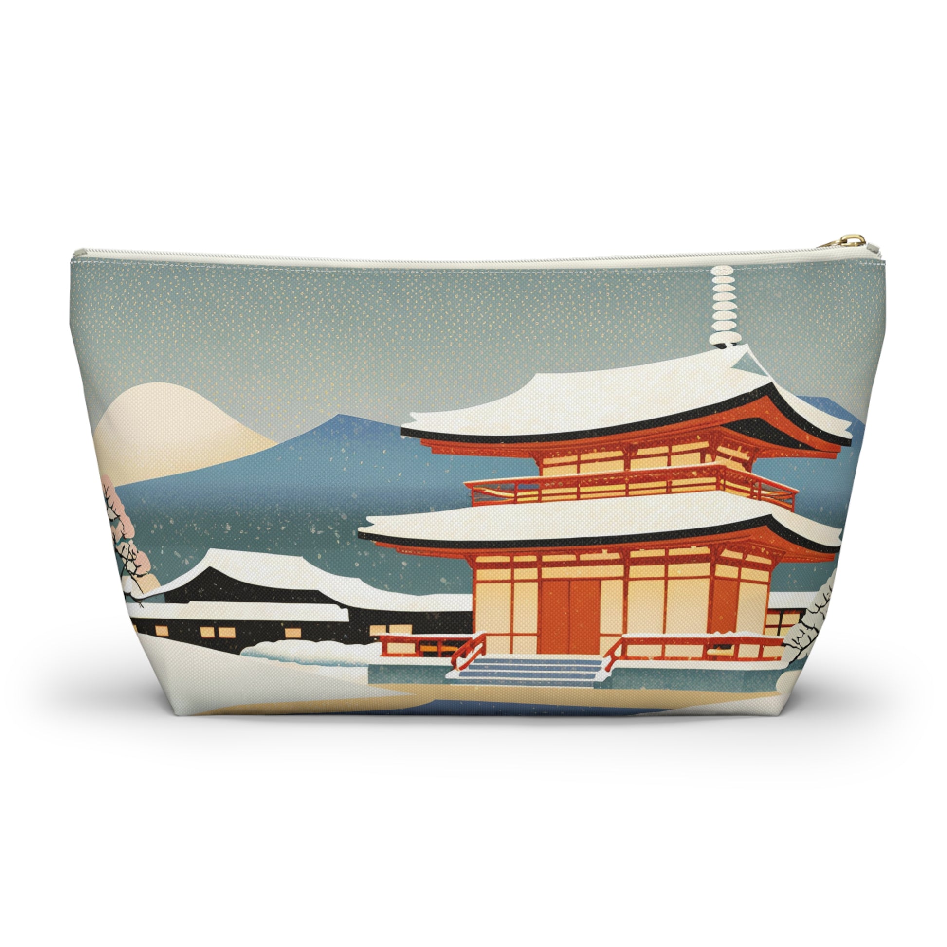 Temple in Winter Light | Portable Tech Pouch