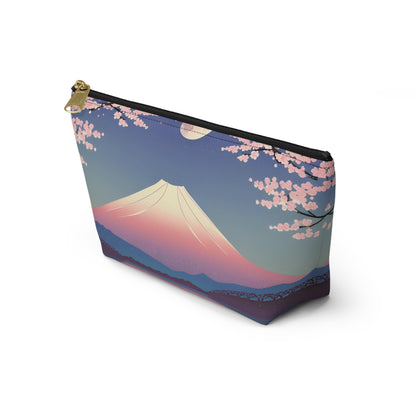 Moonlit Fuji and Sakura | Portable Tech Pouch