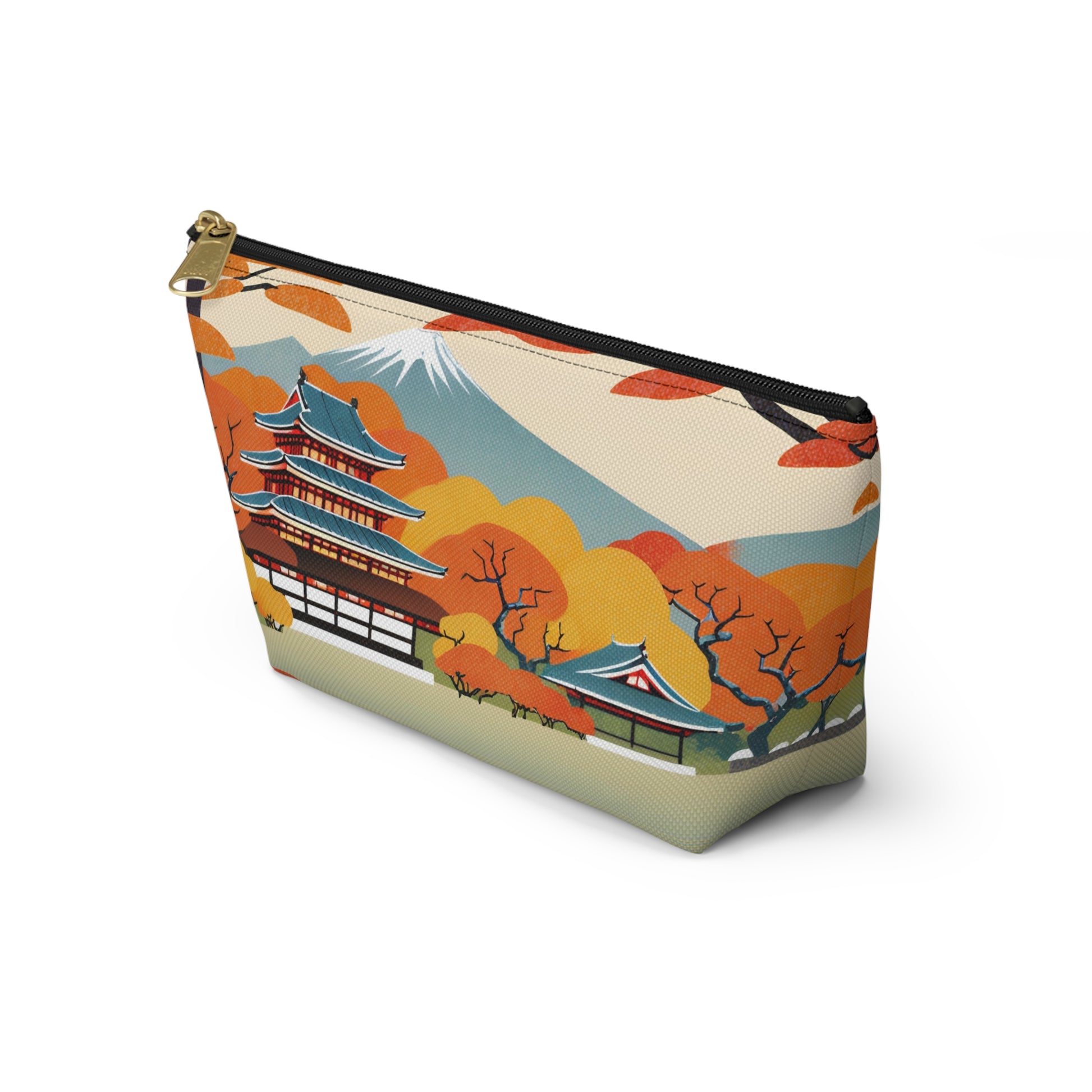 Temple in Autumn Splendor | Portable Tech Pouch