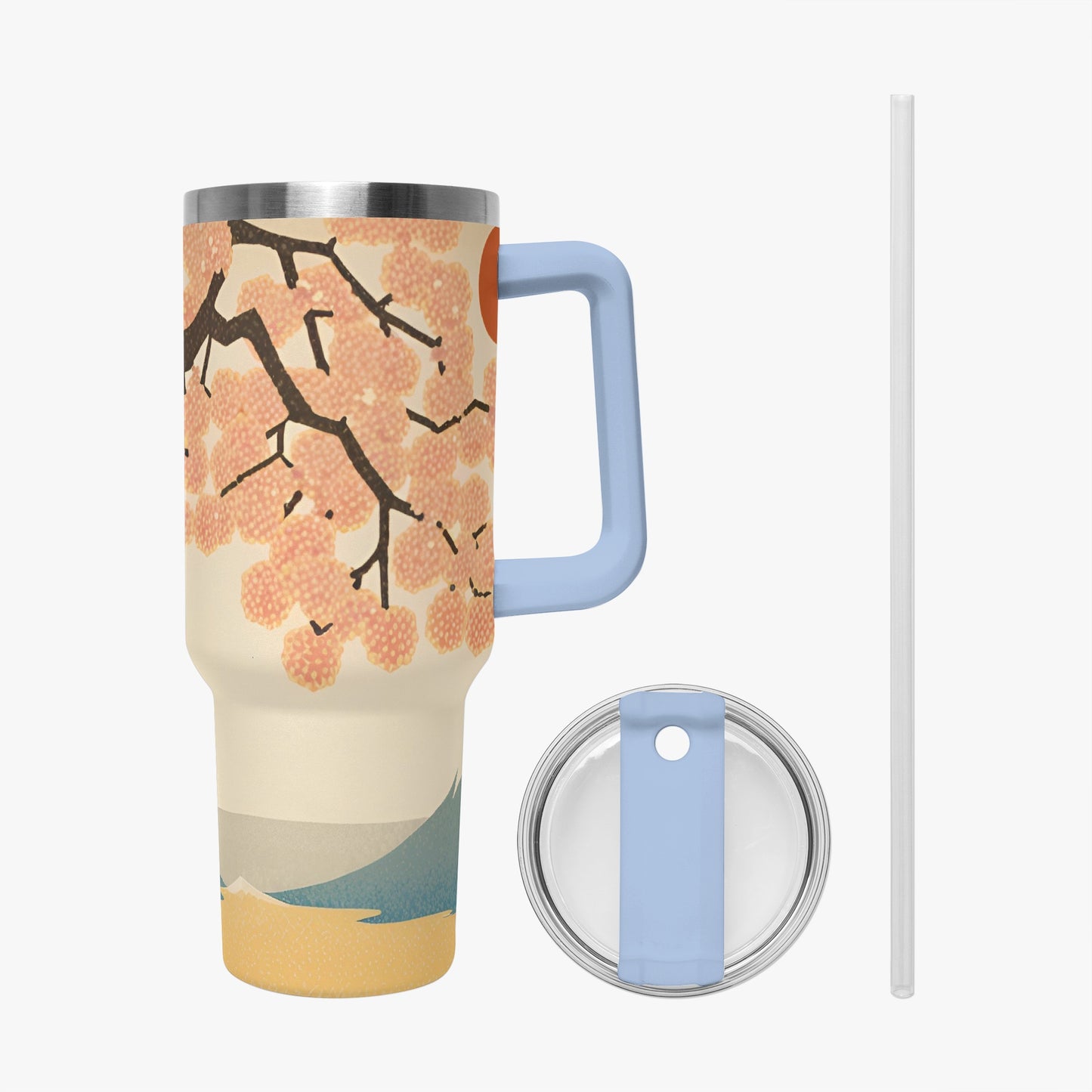 Pagoda Vista Tumbler Cup light blue Handle