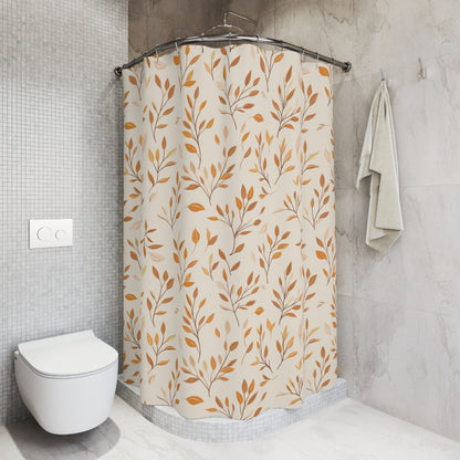 KAITO Japanese Vintage Tofu Autumn Shower Curtain | Botanical Bath Sanctuary