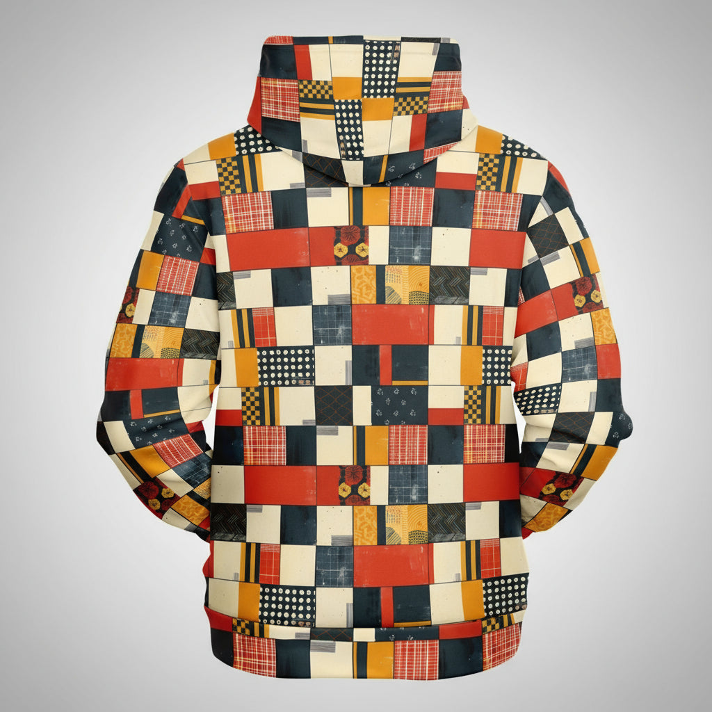 Multicolored checkered jacket on a white background