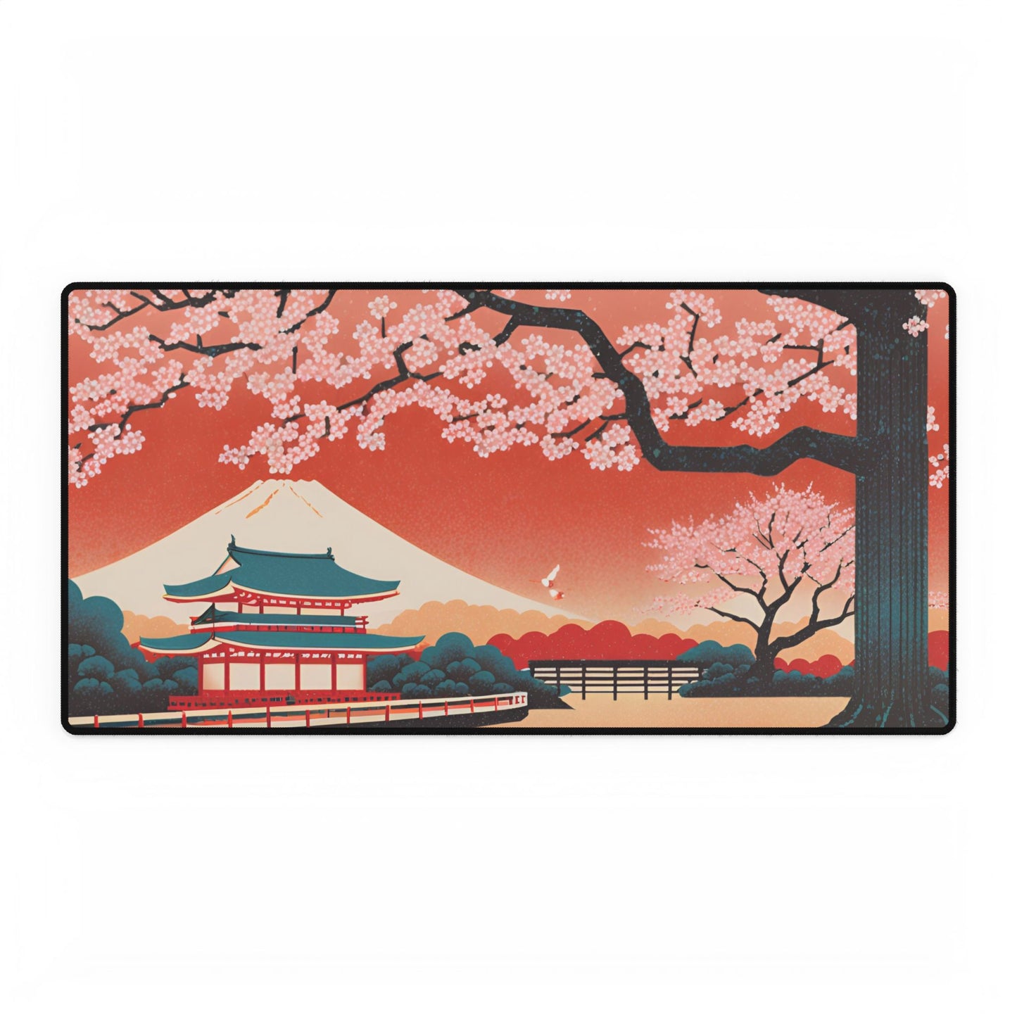 Springtime Serenity Desk Mat | Large Mousepad