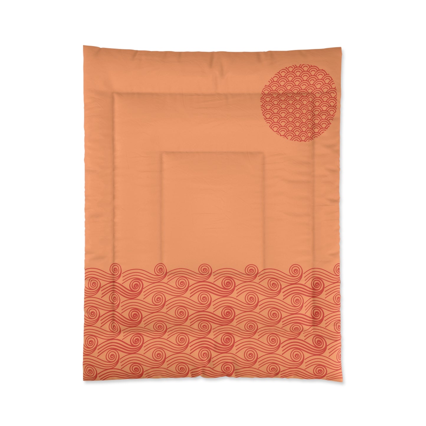 Japanese Sun-Kissed Waves Comforter