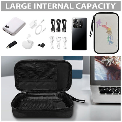 Japan Regions Map Travel Tech Pouch - 