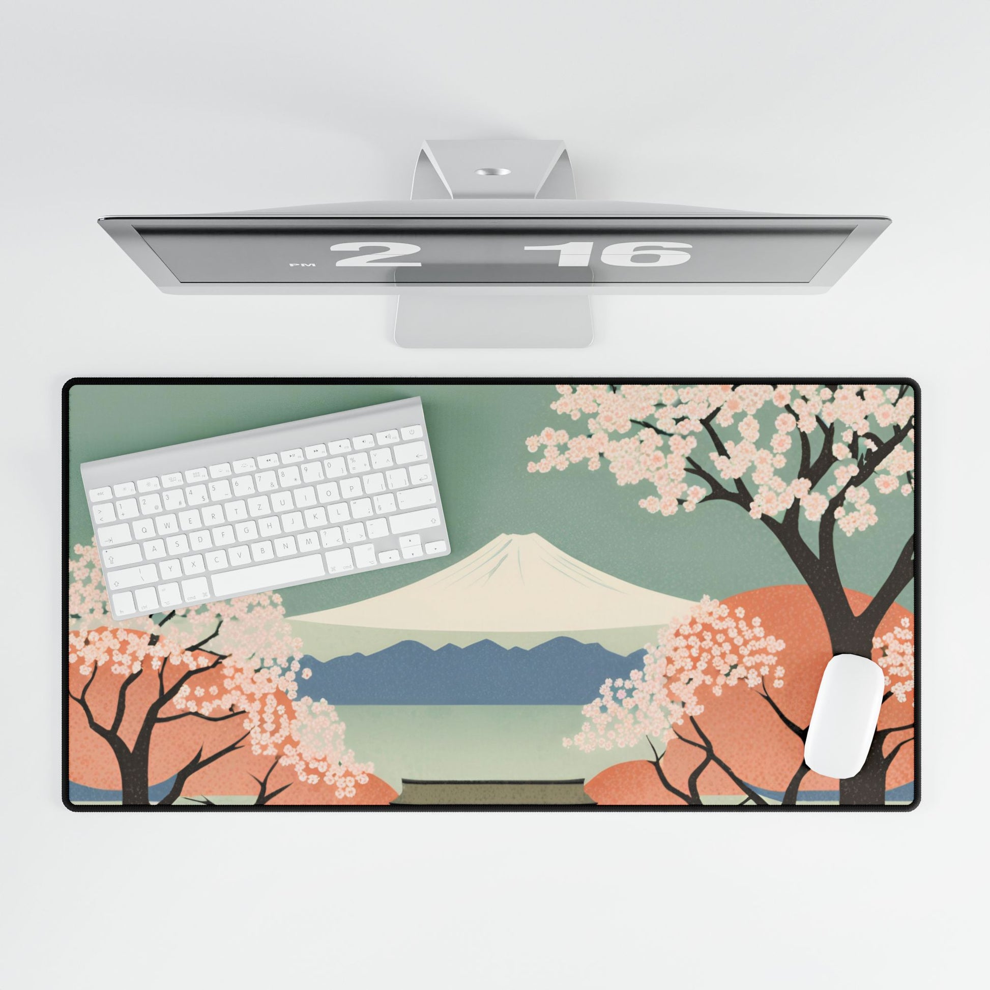 Spring Moon Desk Mat | Large Mousepad