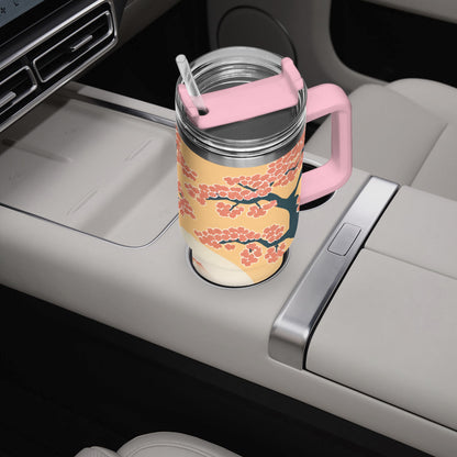 Radiant Dawn Tumbler Cup Pink Handle