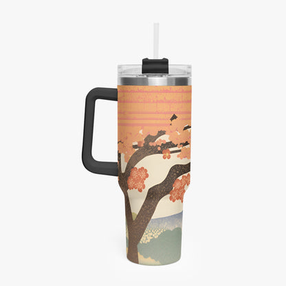 Sakura Sunrise Tumbler Cup Black Handle