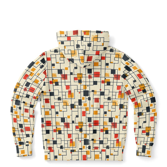 Chokaku Scattered Grid Zip - Up Hoodie - 