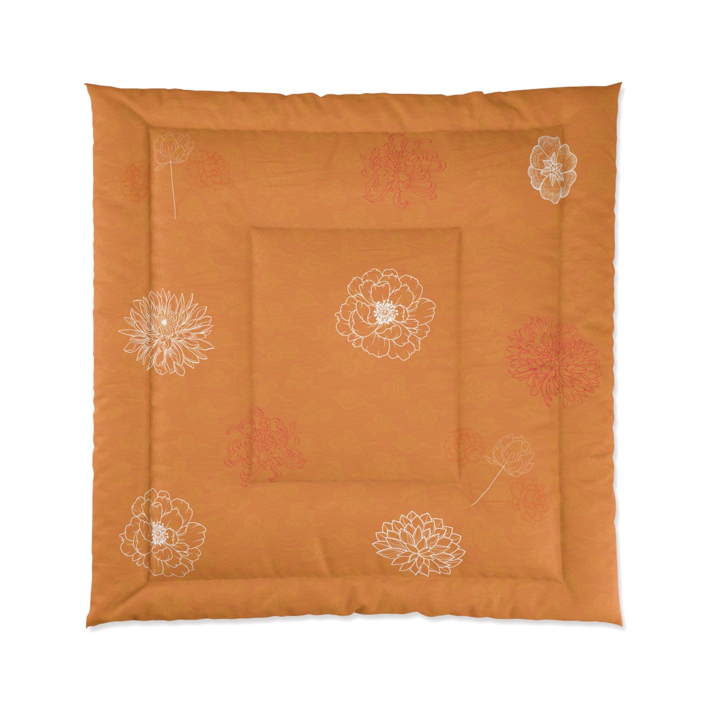 Chrysanthemum Autumn Bloom Comforter