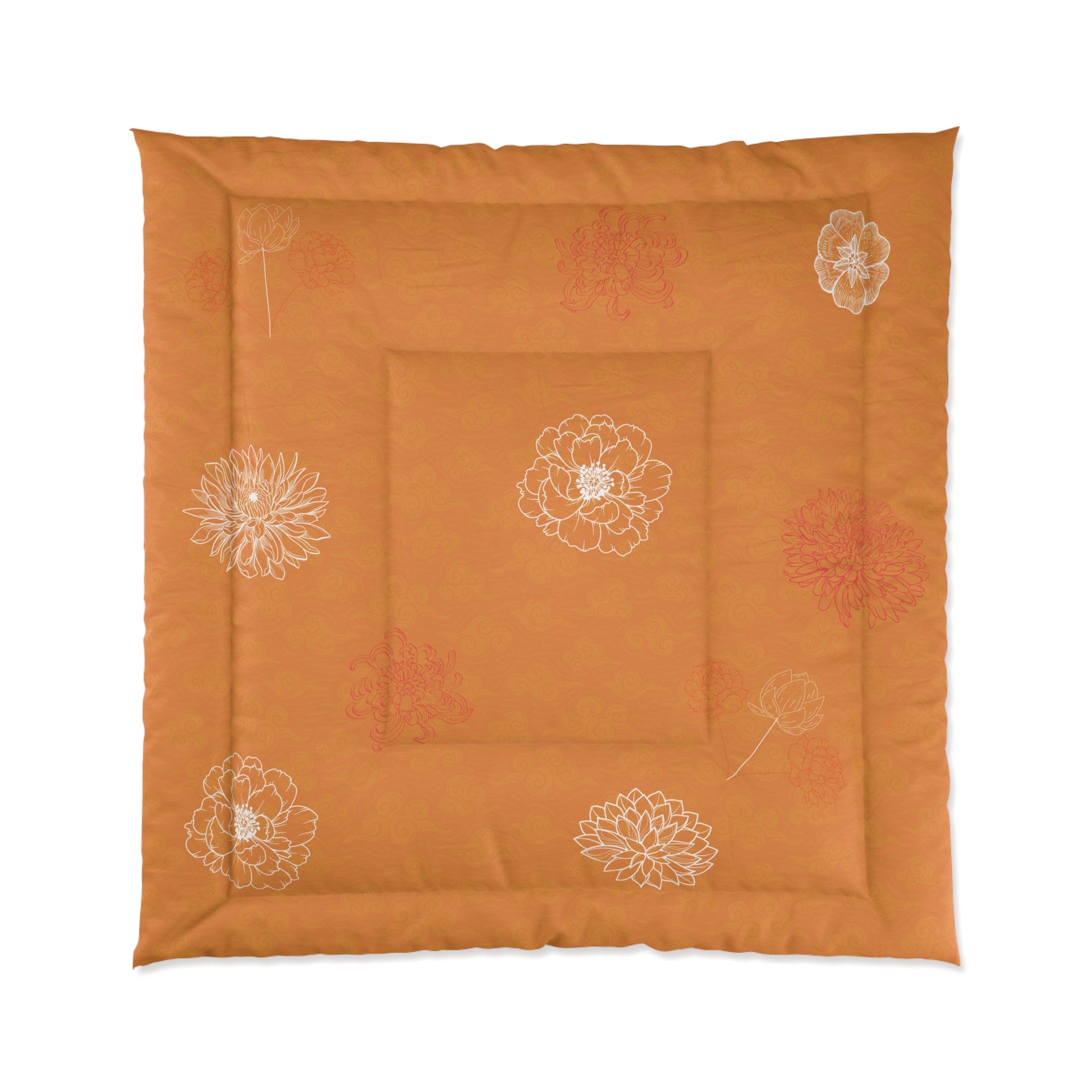 Chrysanthemum Autumn Bloom Comforter