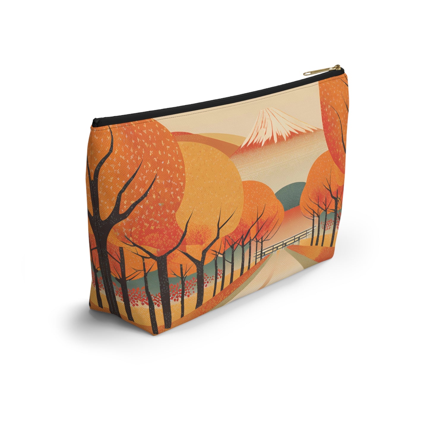 Tranquil Autumn Road | Portable Tech Pouch