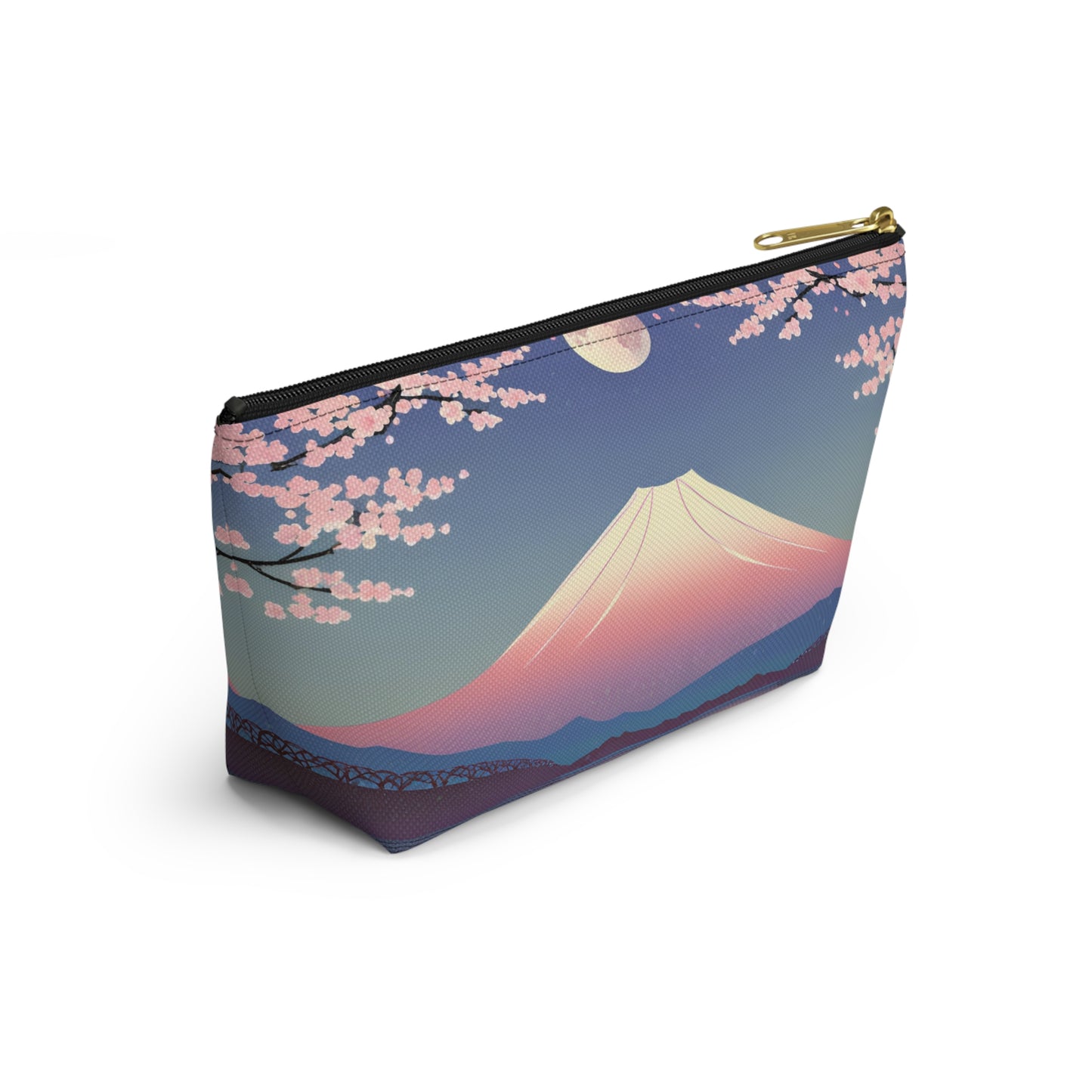 Moonlit Fuji and Sakura | Portable Tech Pouch