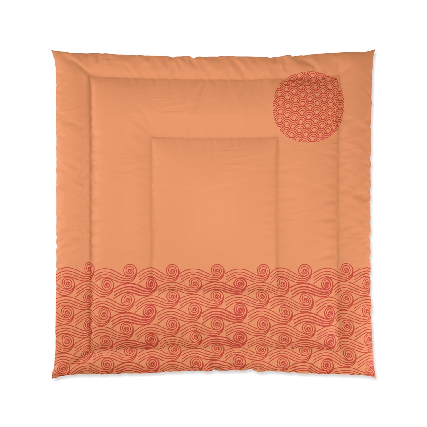 Japanese Sun-Kissed Waves Comforter