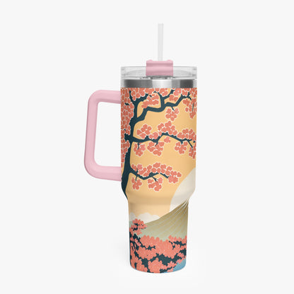 Radiant Dawn Tumbler Cup Pink Handle