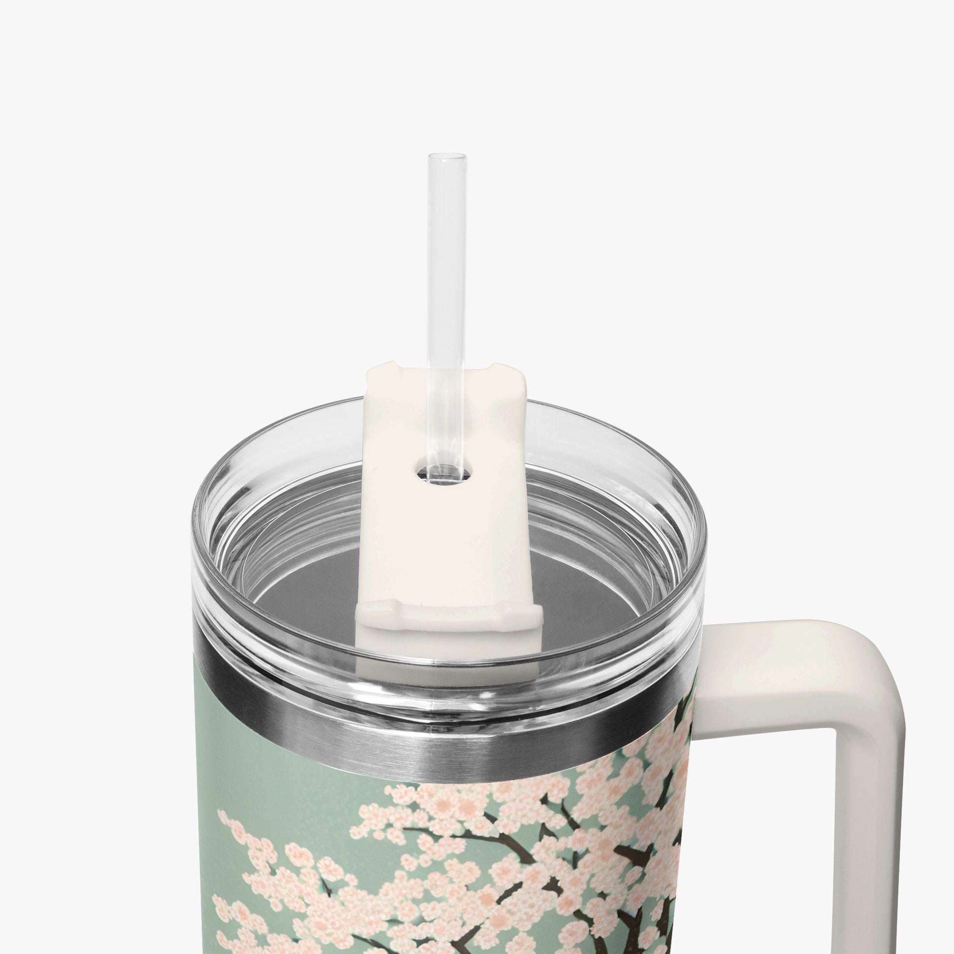 Spring Moon Tumbler Cup White Handle