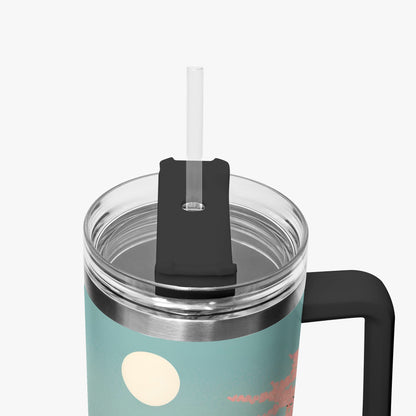 Moonlit Fuji Tumbler Cup black Handle