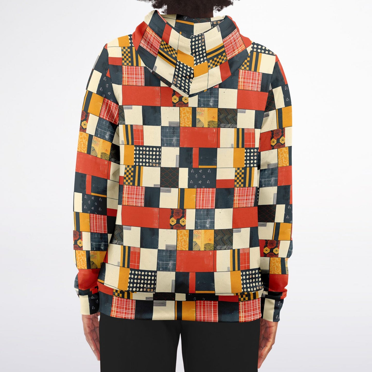 Multicolored checkered jacket on a white background