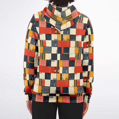 Multicolored checkered jacket on a white background