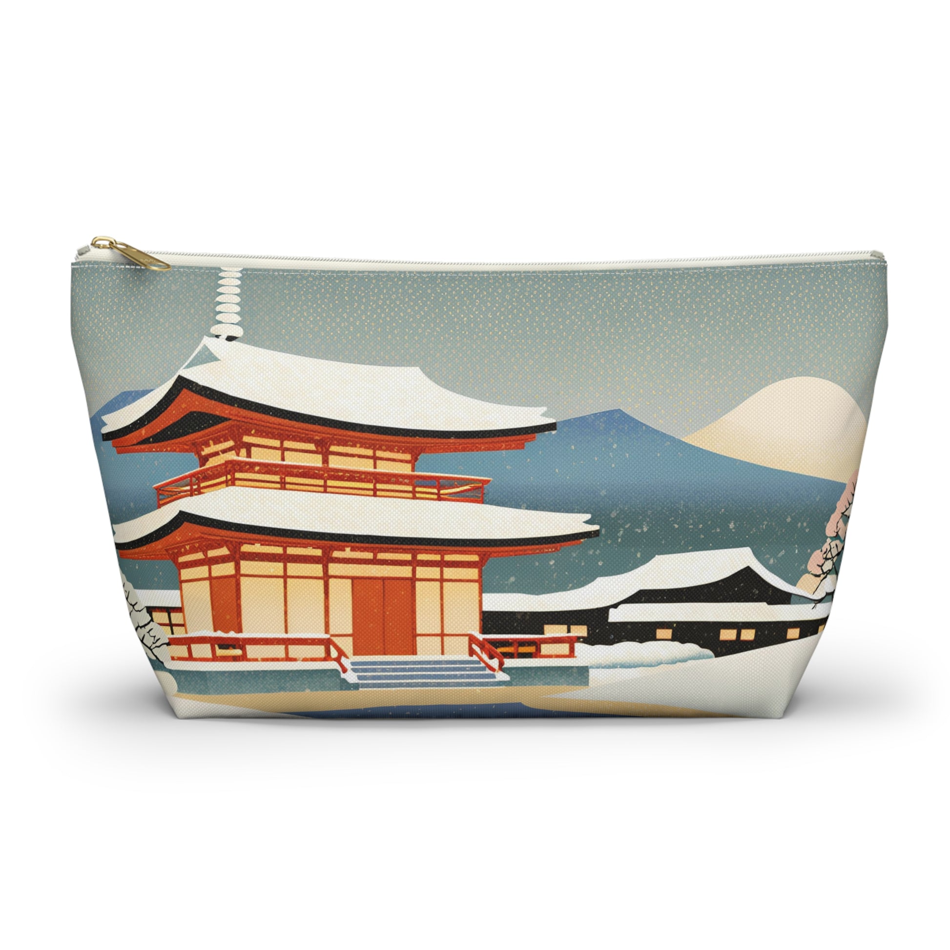 Temple in Winter Light | Portable Tech Pouch