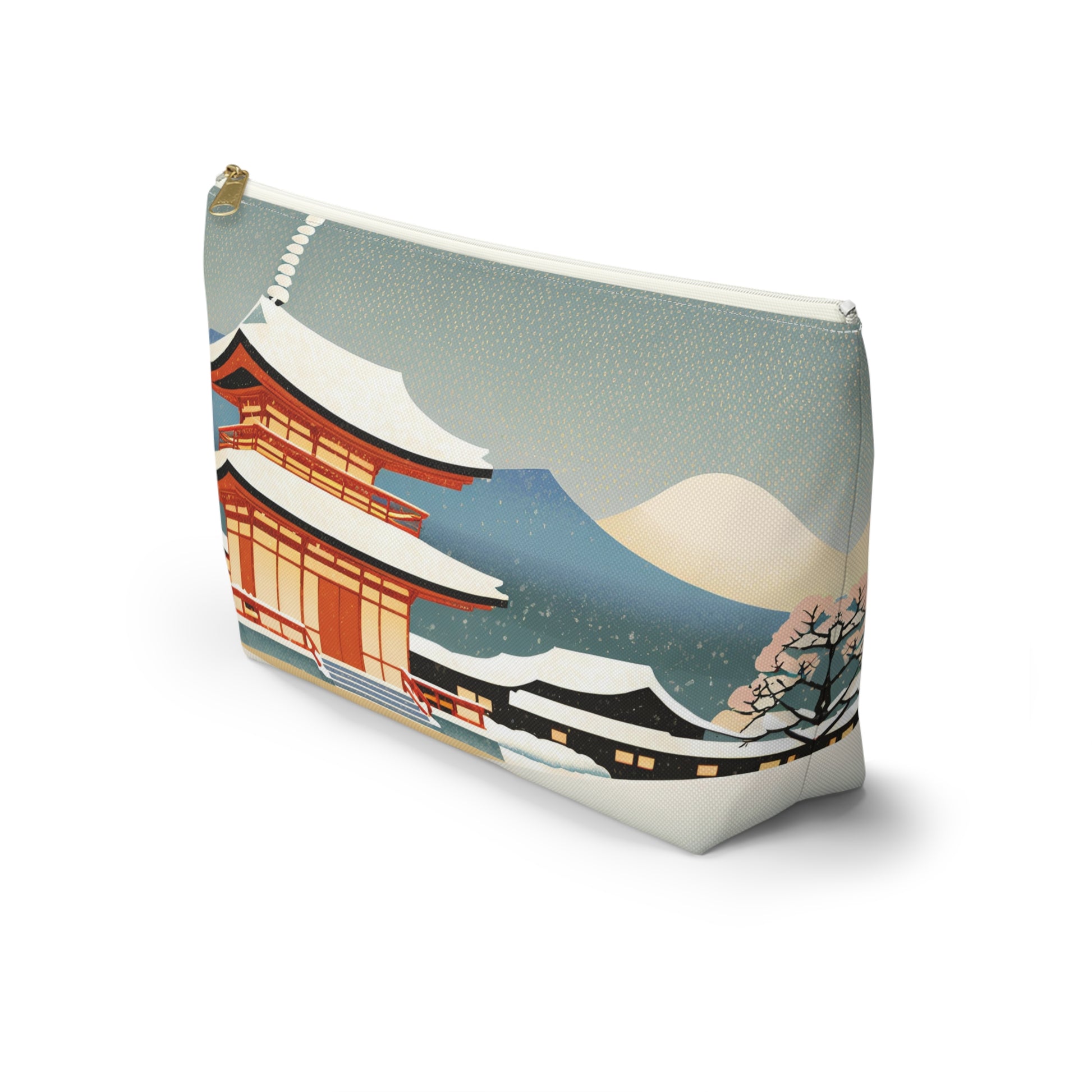 Temple in Winter Light | Portable Tech Pouch