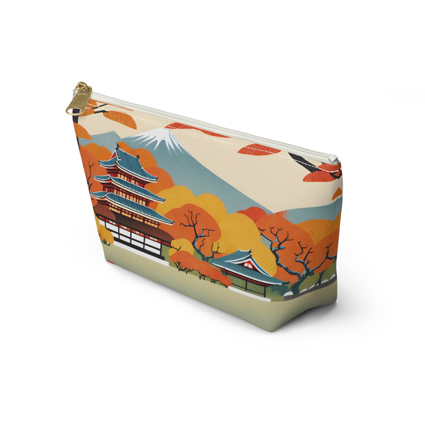 Temple in Autumn Splendor | Portable Tech Pouch