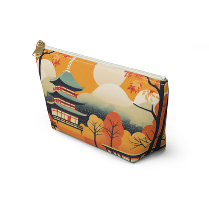 Autumn at the Pagoda | Portable Tech Pouch 