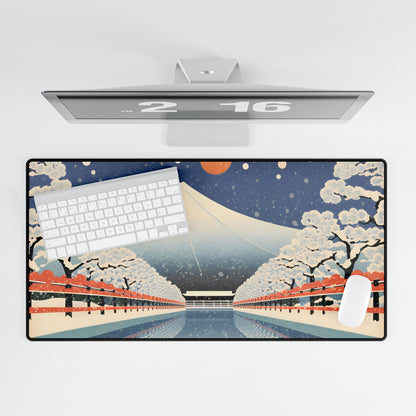 Winter Serenity Desk Mat | Large Mousepad