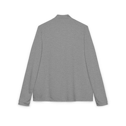 Gray long-sleeve shirt on a white background