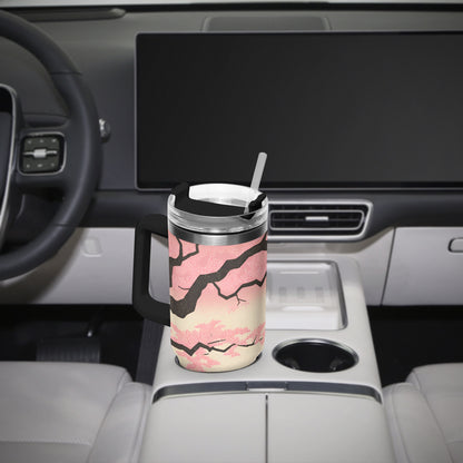 Fuji Dreams Car Tumbler Cup Black Handle