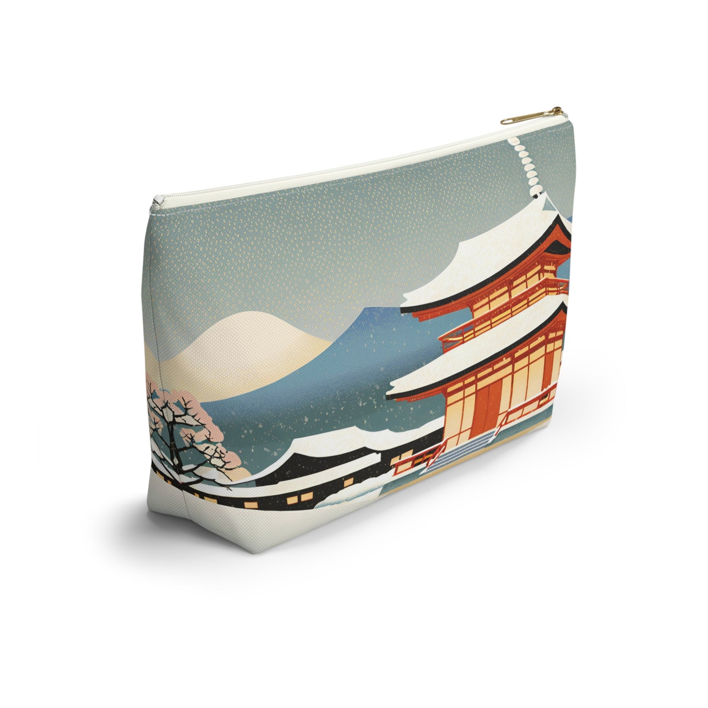 Temple in Winter Light | Portable Tech Pouch