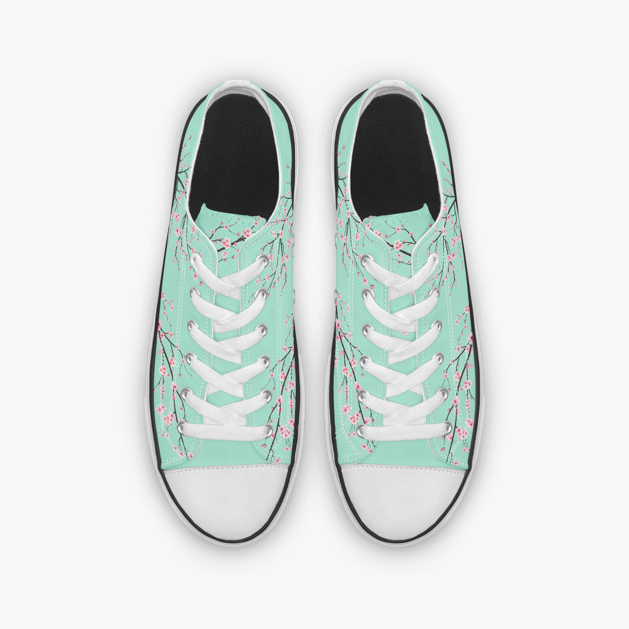 Jade Sakura Classic Low-Top Canvas Shoes - Japanese April Cherry