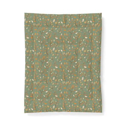 Patterned fabric swatch on a white background