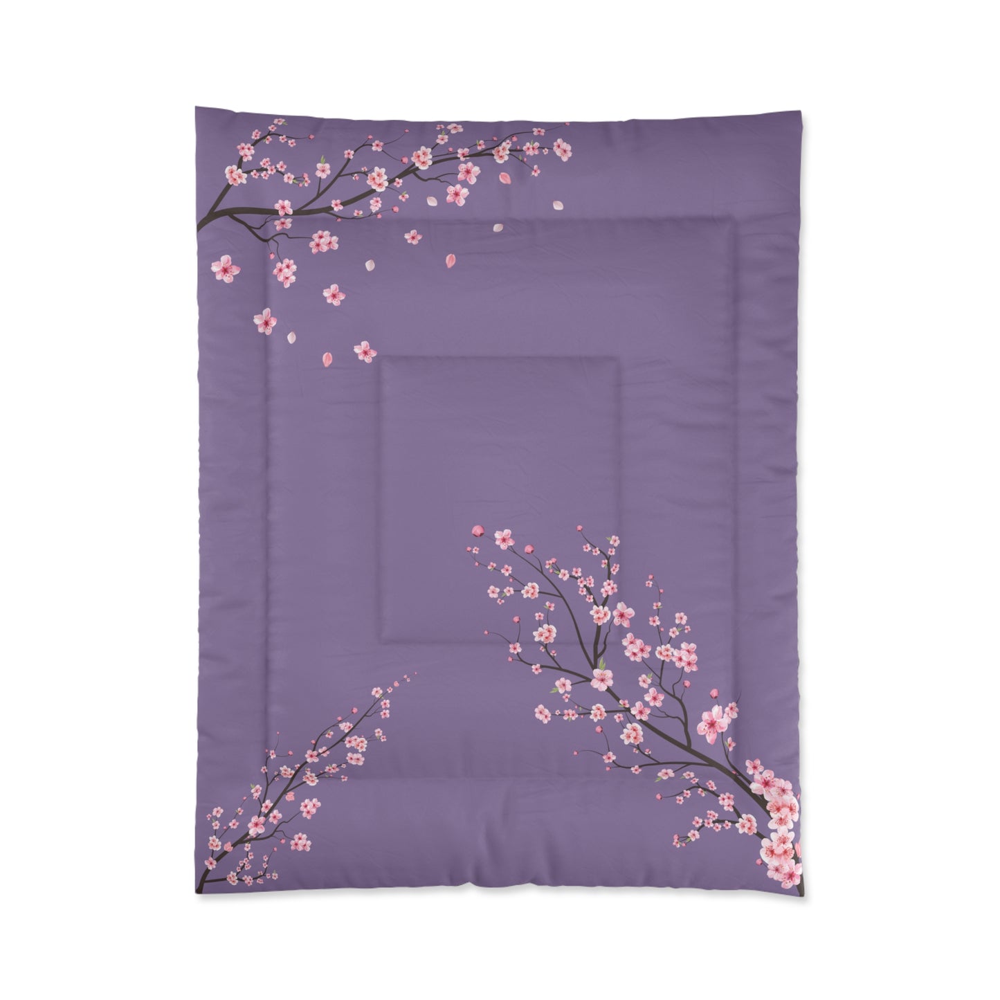 Purple Single Sakura Comforter