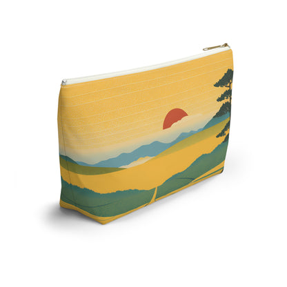 Sunset Over the Fields | Portable Tech Pouch