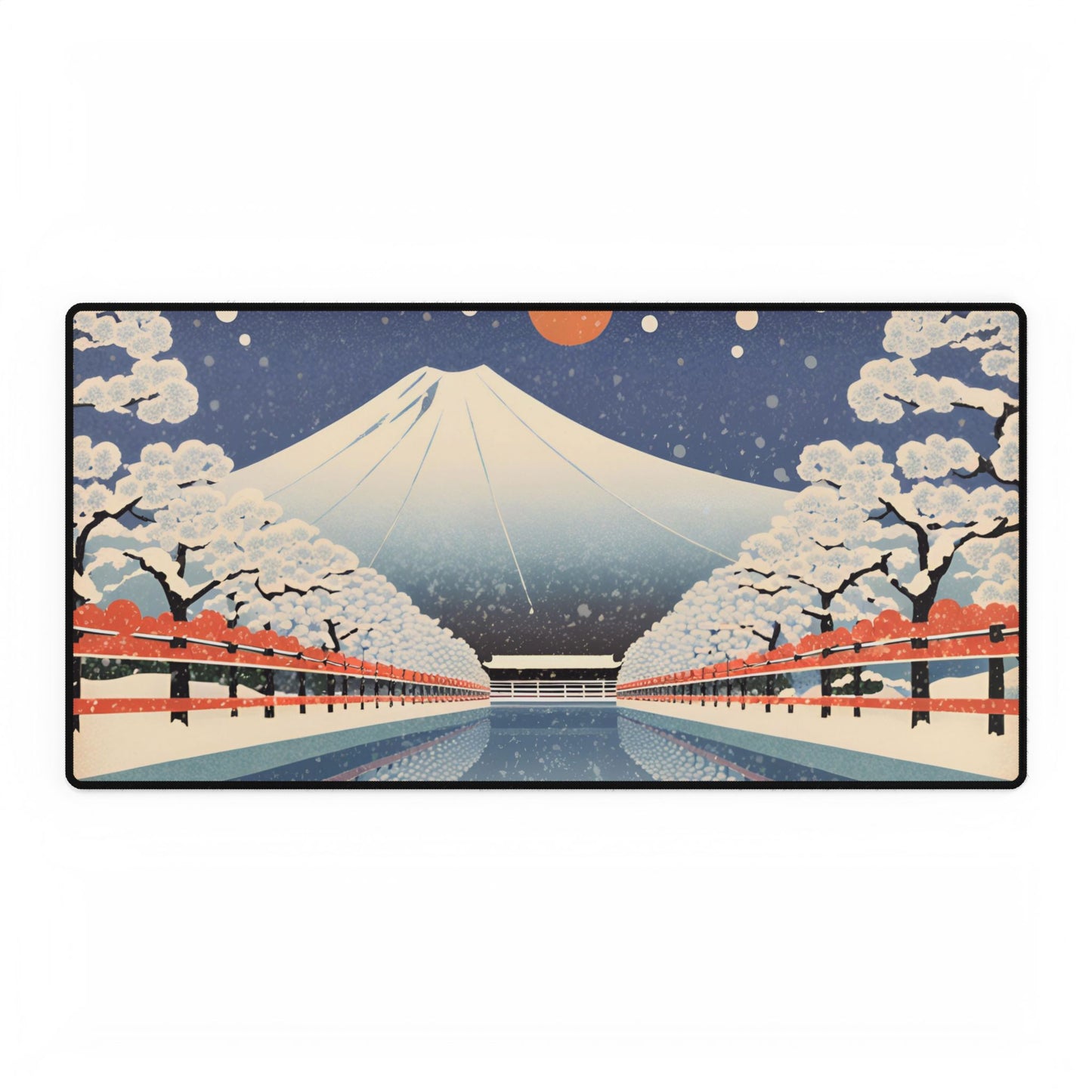 Winter Serenity Desk Mat | Large Mousepad