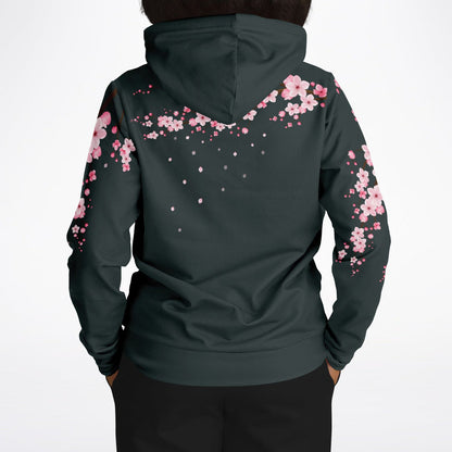 Dark Grey Cherry Blossom Hoodie