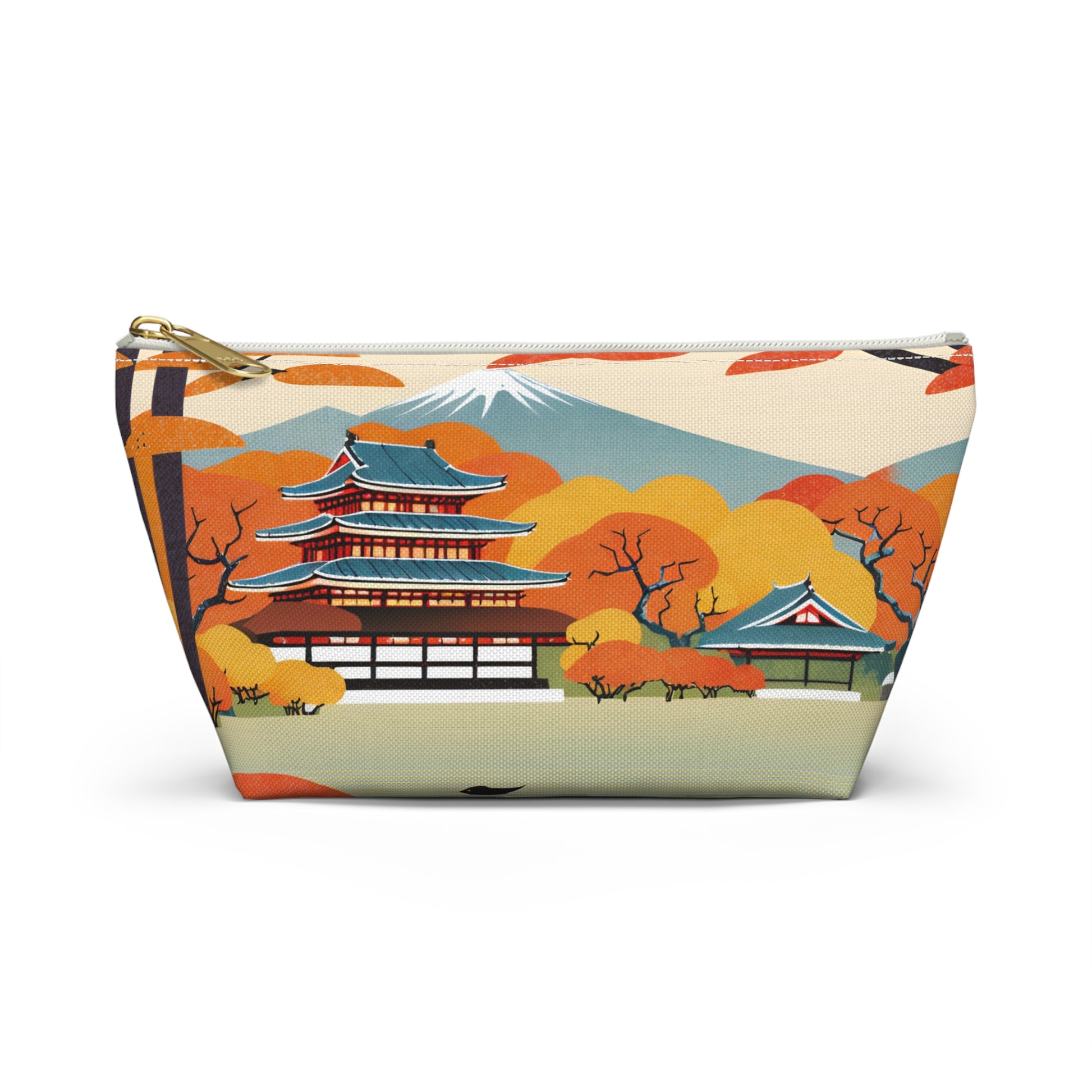 Temple in Autumn Splendor | Portable Tech Pouch