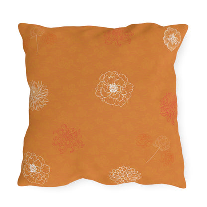 Chrysanthemum Autumn Bloom Outdoor Pillows