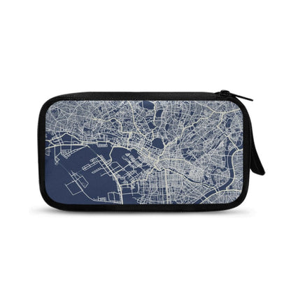 Blue Tokyo City Map Travel Tech Pouch - 